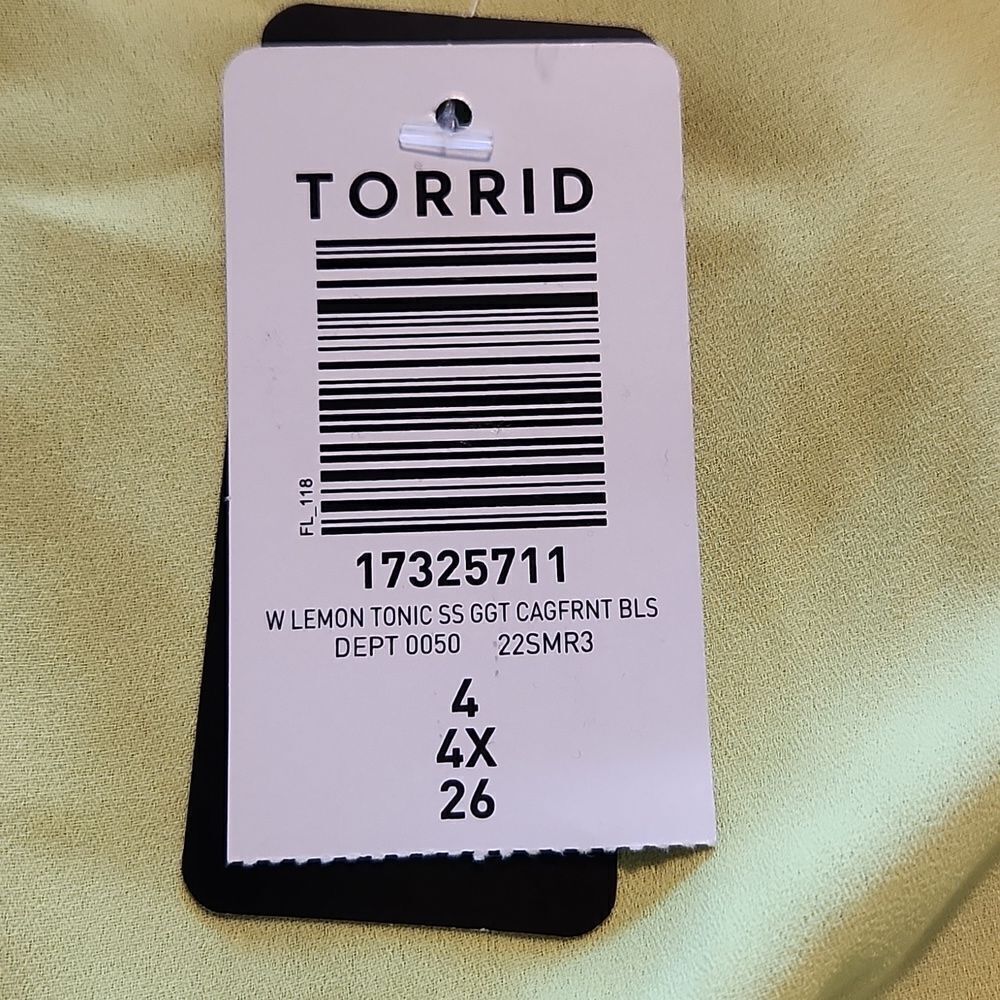 Torrid Georgette Cage front blouse - Picture 5 of 10